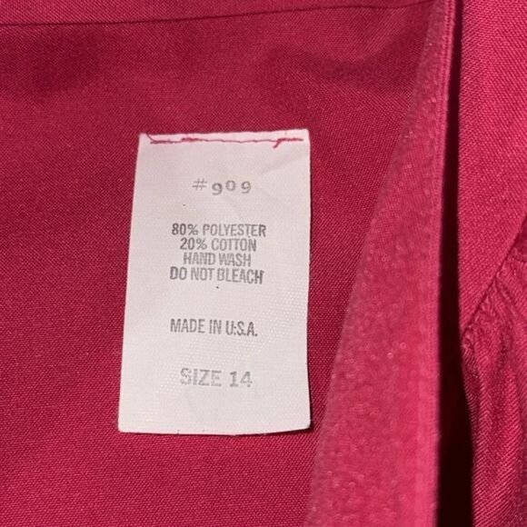 Vintage Ilse M. Womens 2-Piece Set Blazer & Dress Size 14 Pink/Gray/Cream - Picture 8 of 16